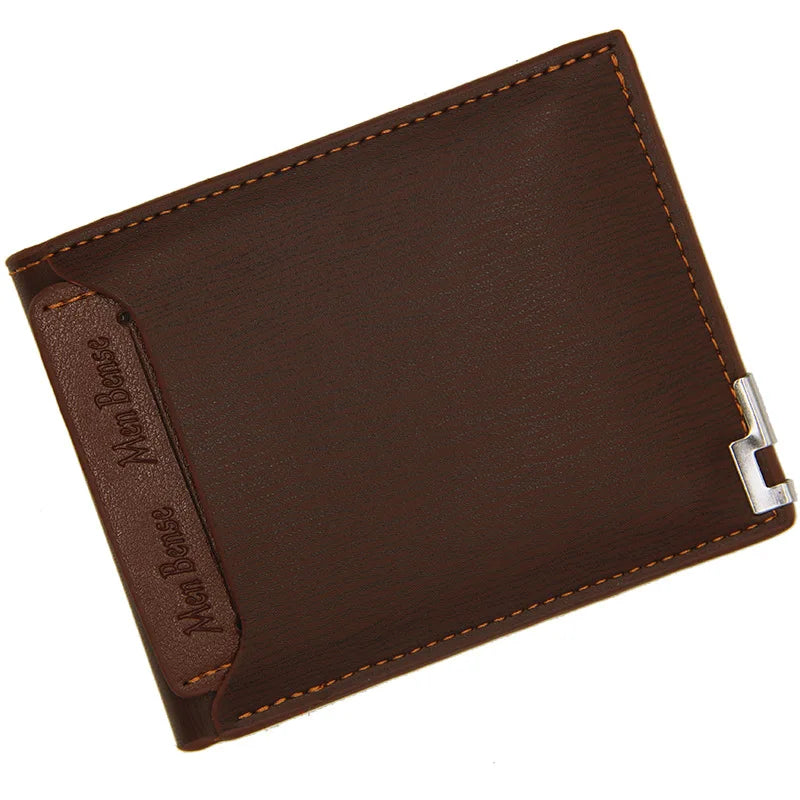 Men’s Fashion Casual Short Wallet – Slim Multi-Functional Card Holder