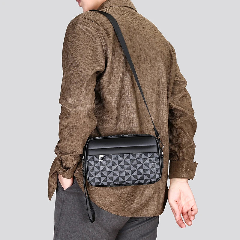 Men’s PU Leather Waist Pack &amp; Crossbody Bag