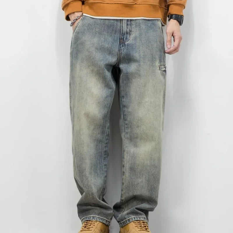 Y2K Retro Cargo Jeans – Relaxed Fit Streetwear ( SIDEWALK)