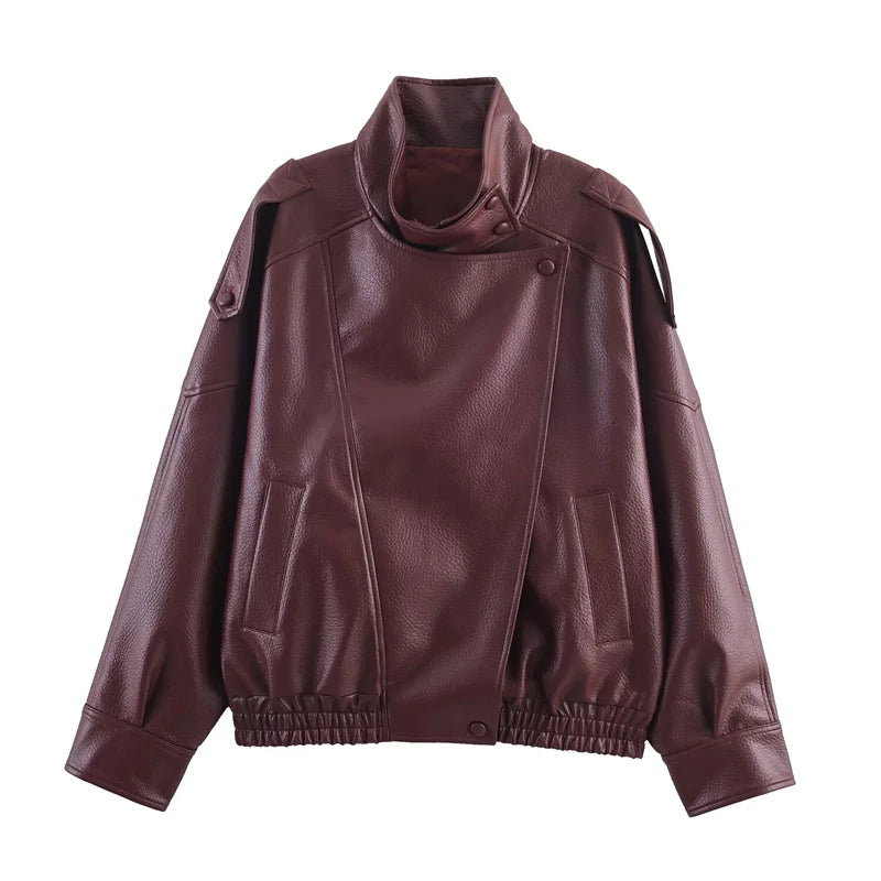 Women’s Pebble Faux Leather Jacket