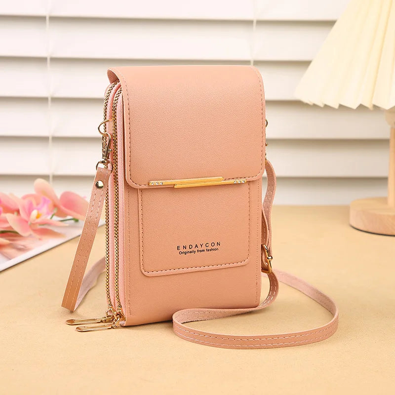 Touch-Screen Lock Crossbody Phone Bag – Women’s Fashion Mini Shoulder Bag