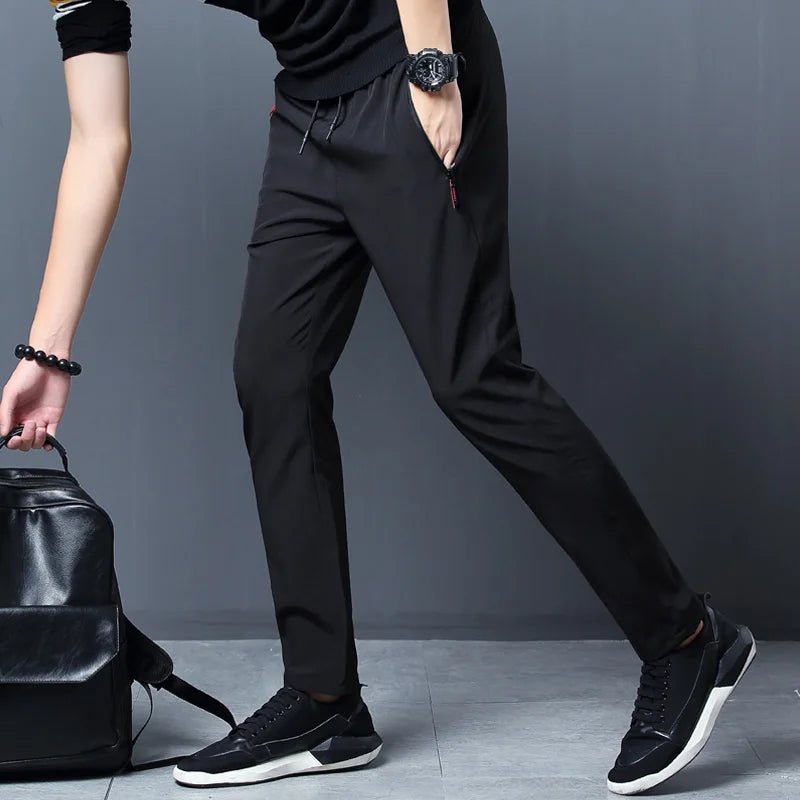 Men’s Ice Silk Quick-Dry Casual Pants
