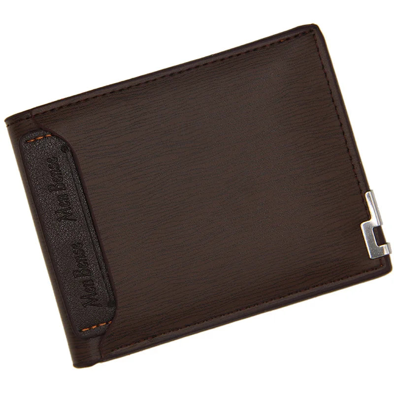 Men’s Fashion Casual Short Wallet – Slim Multi-Functional Card Holder