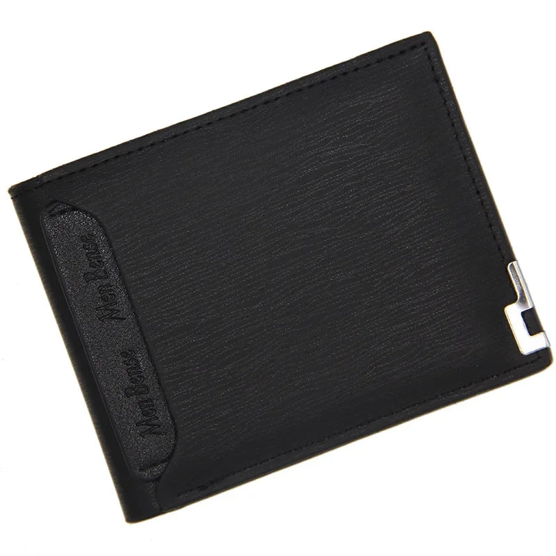 Men’s Fashion Casual Short Wallet – Slim Multi-Functional Card Holder