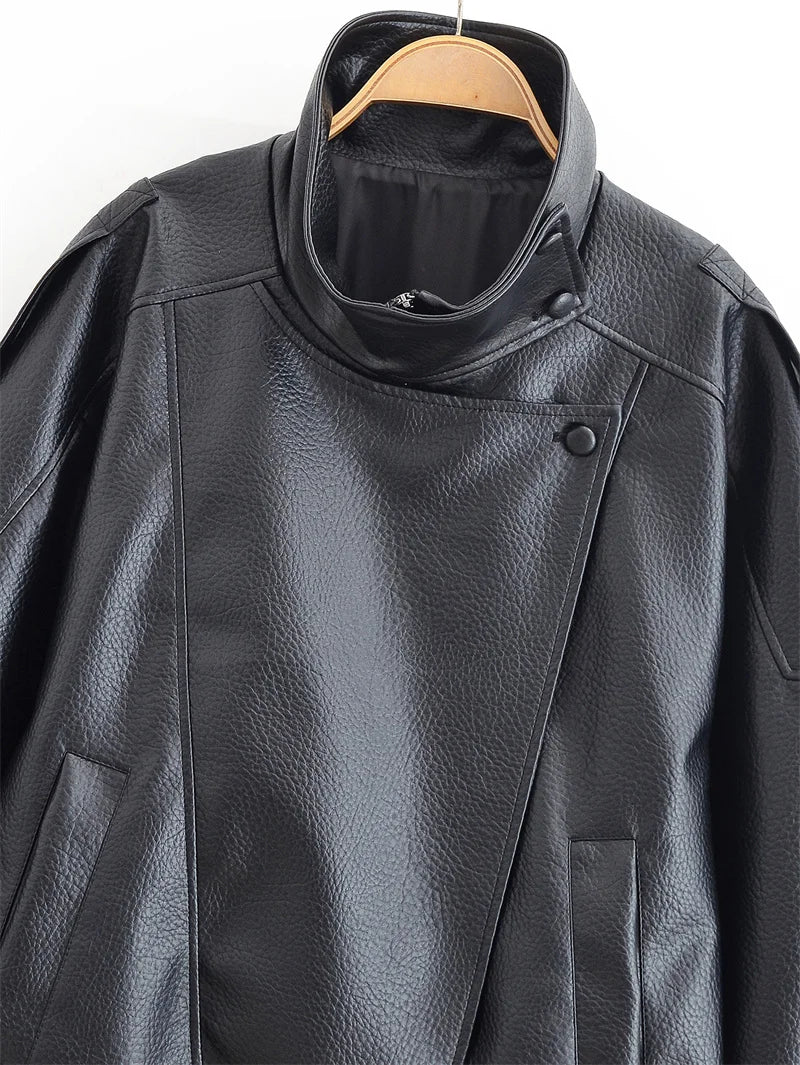 Women’s Pebble Faux Leather Jacket