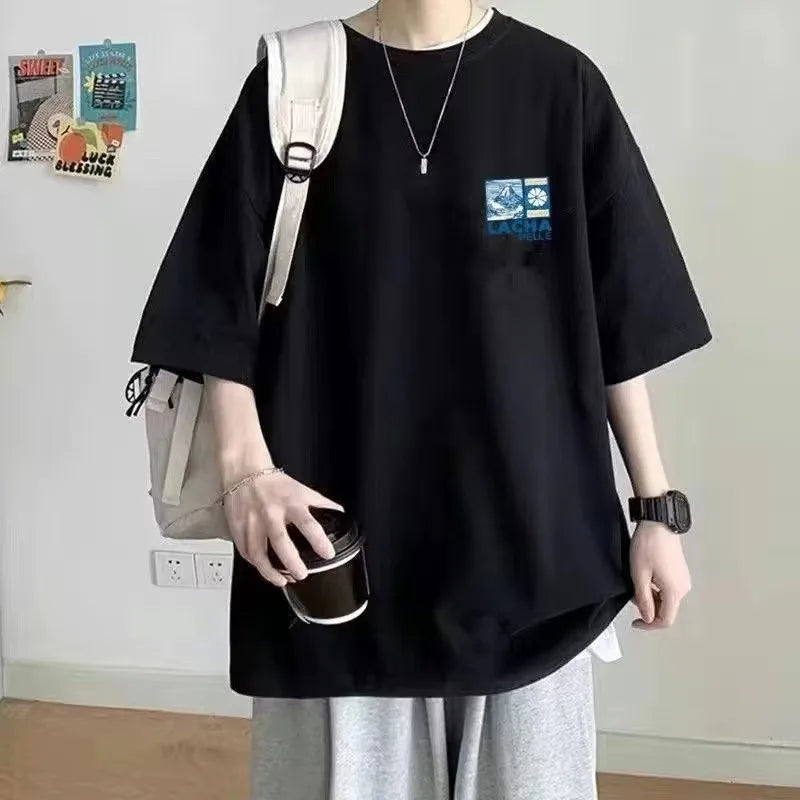 Men’s  Oversized T-Shirt – Loose Fit Streetwear
