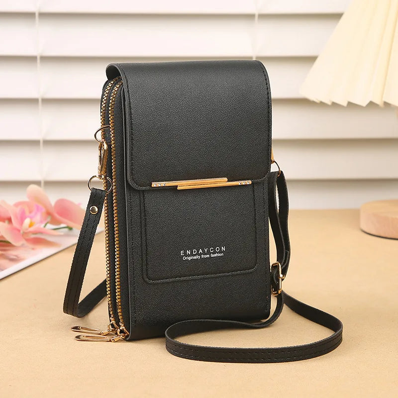 Touch-Screen Lock Crossbody Phone Bag – Women’s Fashion Mini Shoulder Bag