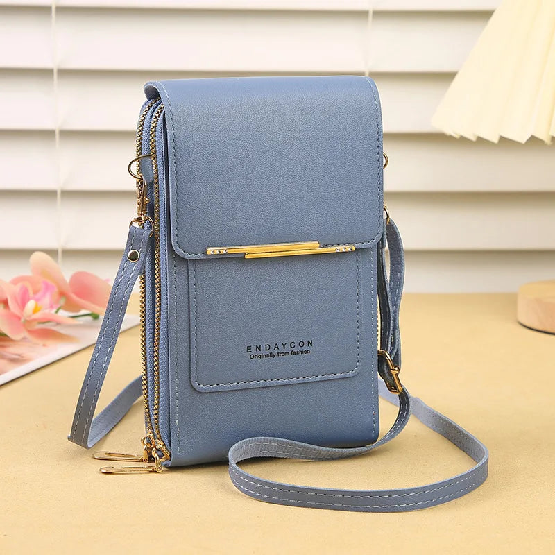 Touch-Screen Lock Crossbody Phone Bag – Women’s Fashion Mini Shoulder Bag