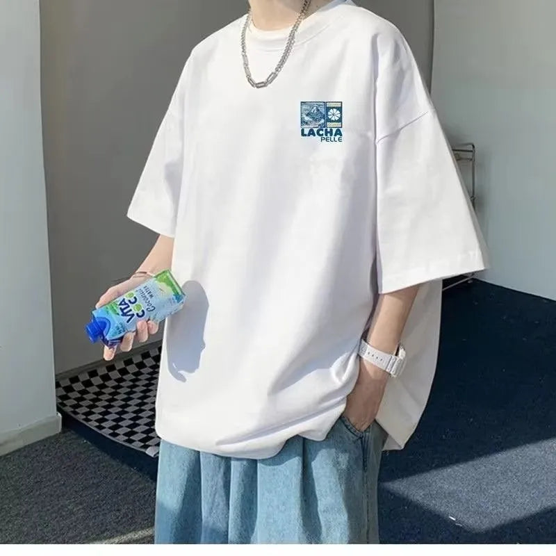 Men’s  Oversized T-Shirt – Loose Fit Streetwear