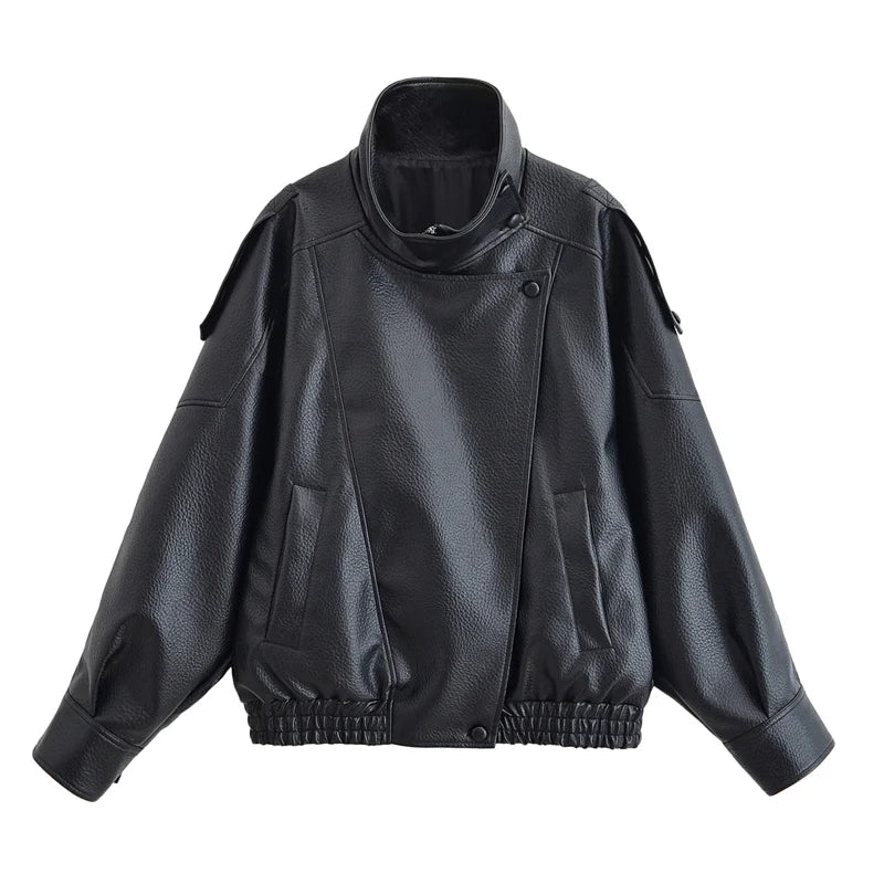 Women’s Pebble Faux Leather Jacket