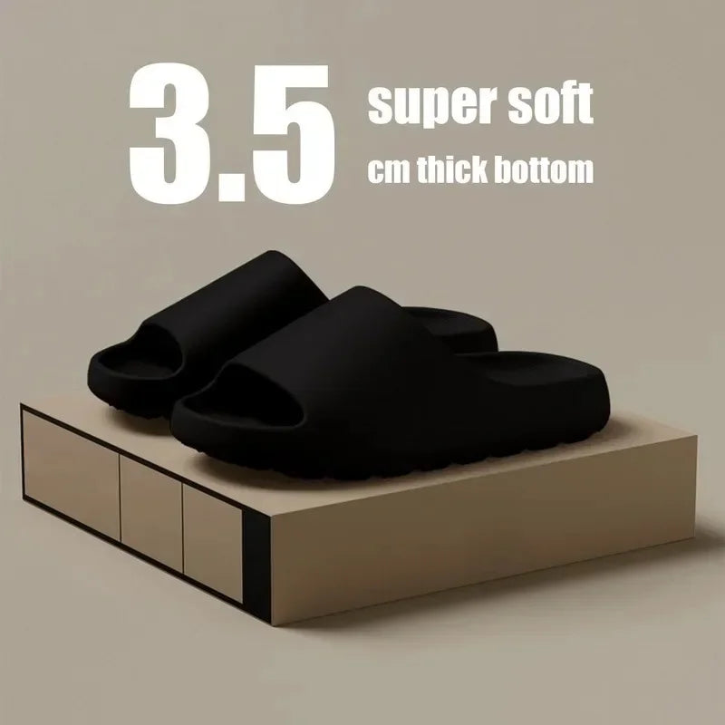 Coconut Cloud Slides – Thick-Soled Summer Sandals