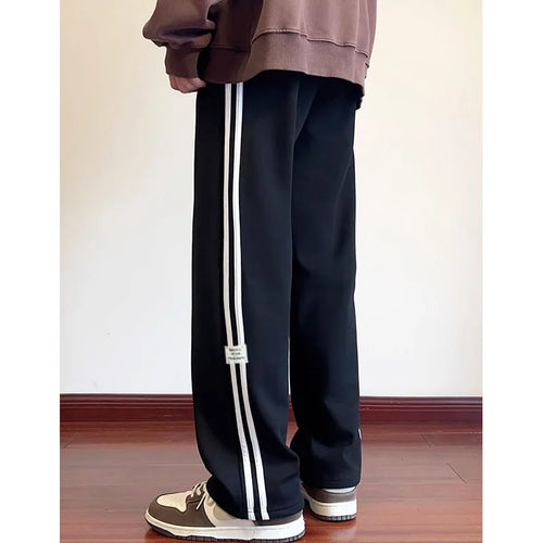 American Striped Wide-Leg Sweatpants – Summer Street Style Essential