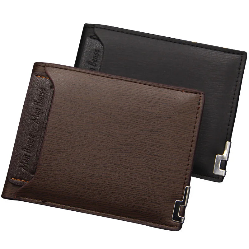 Men’s Fashion Casual Short Wallet – Slim Multi-Functional Card Holder