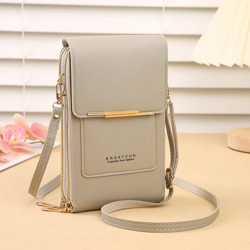 Touch-Screen Lock Crossbody Phone Bag – Women’s Fashion Mini Shoulder Bag