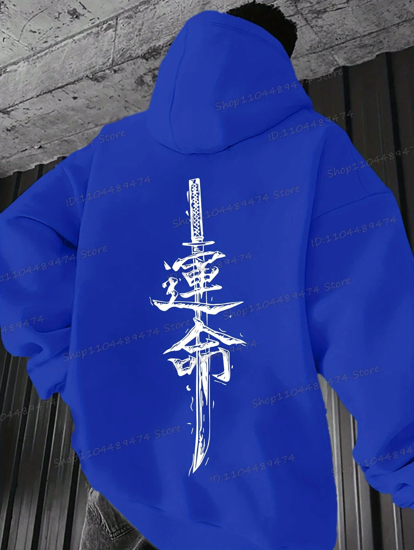 Men’s Letter Print Hoodie – Japanese Style Casual Streetwear