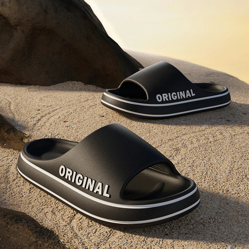 Unisex Letter Slides – Summer Beach &amp; Indoor Slippers