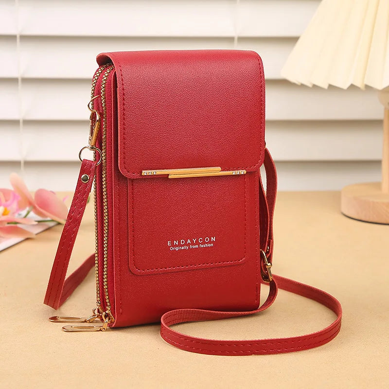 Touch-Screen Lock Crossbody Phone Bag – Women’s Fashion Mini Shoulder Bag