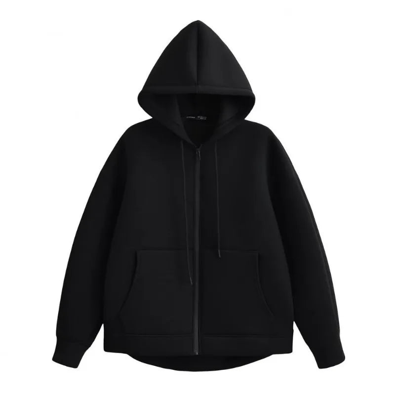 Women’s Oversized Zip-Up Hoodie – Autumn Casual Jacket