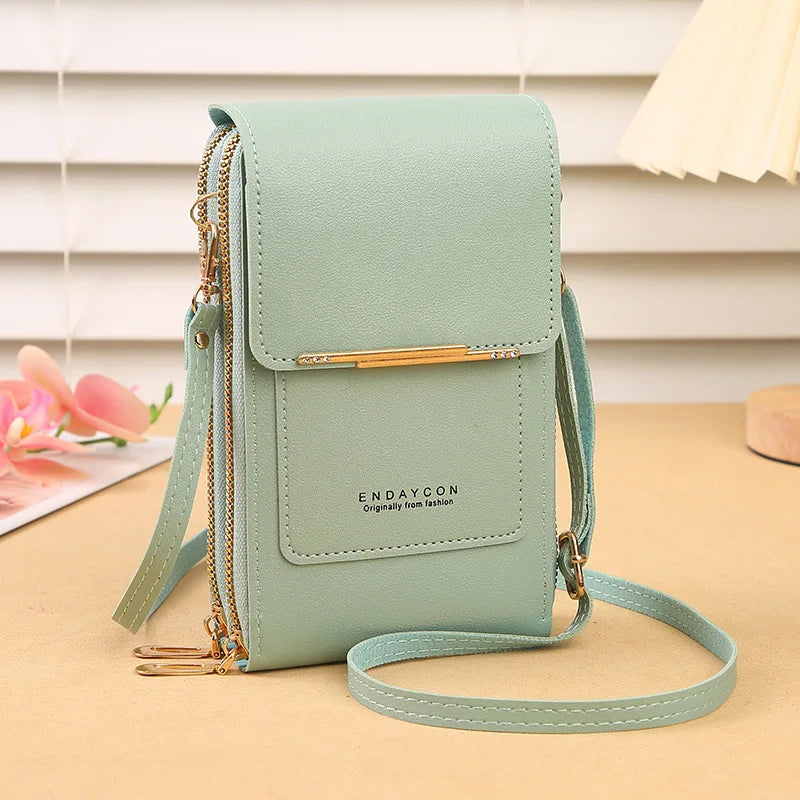 Touch-Screen Lock Crossbody Phone Bag – Women’s Fashion Mini Shoulder Bag