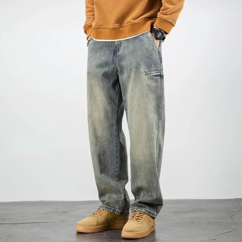 Y2K Retro Cargo Jeans – Relaxed Fit Streetwear ( SIDEWALK)