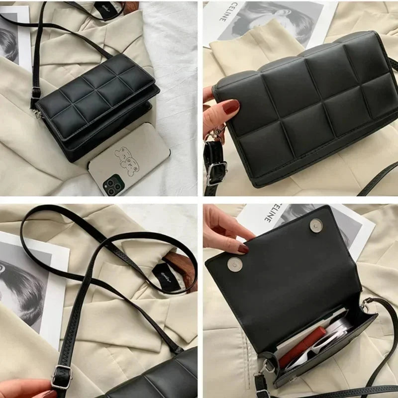 Women’s Designer-Inspired PU Leather Shoulder Bag – Trendy Crossbody Handbag